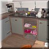 Op maat handgemaakte keuken van AZB-hout. exclusief apparatuur:richtprijs 4500 euro